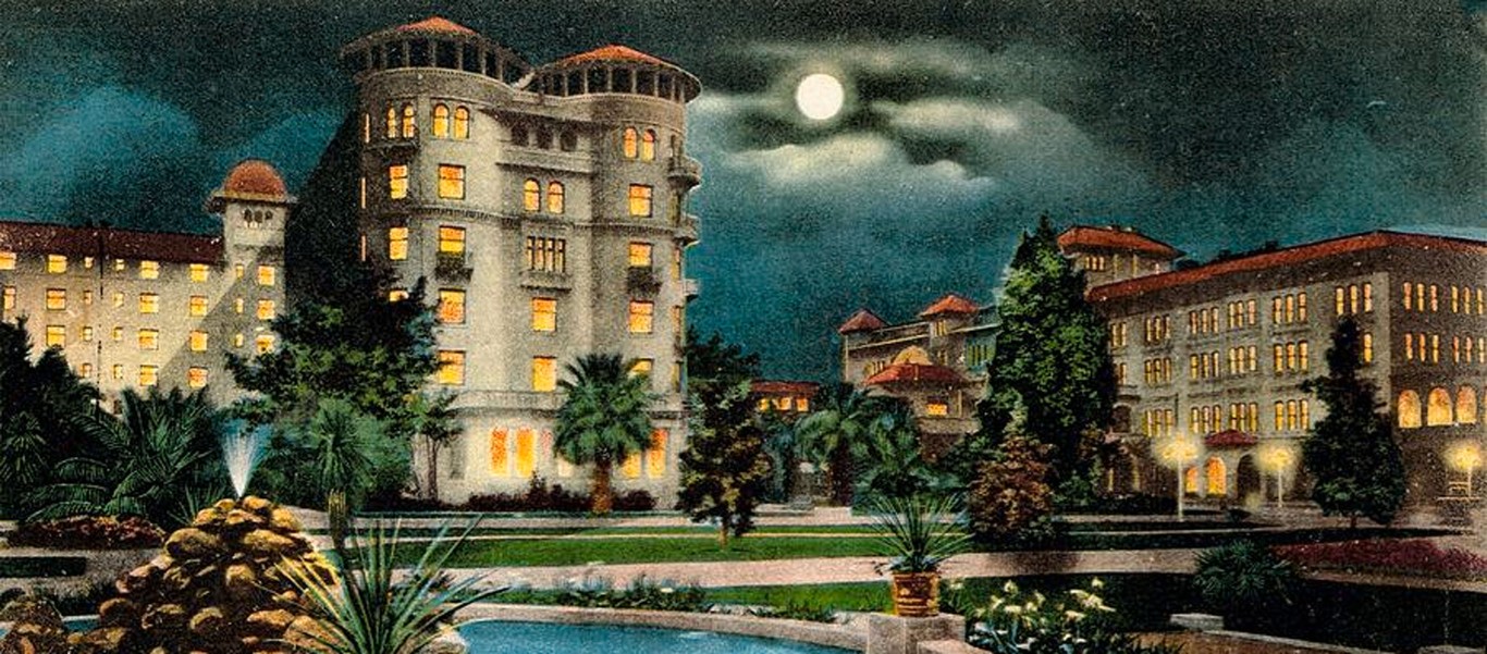 Castle Green postcard for Haunted Pasadena Tour