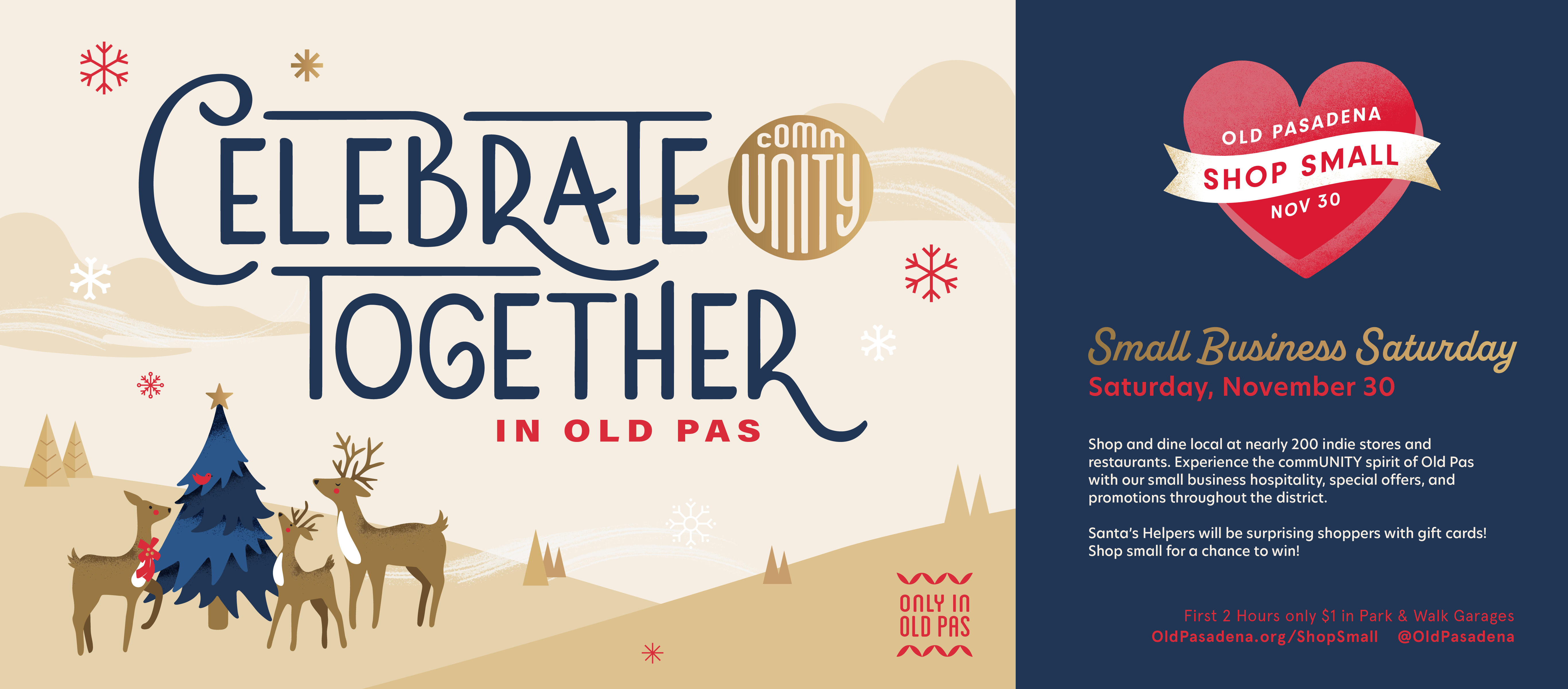 Old Pasadena Small Business Saturday NOV 30  Celebrate Together